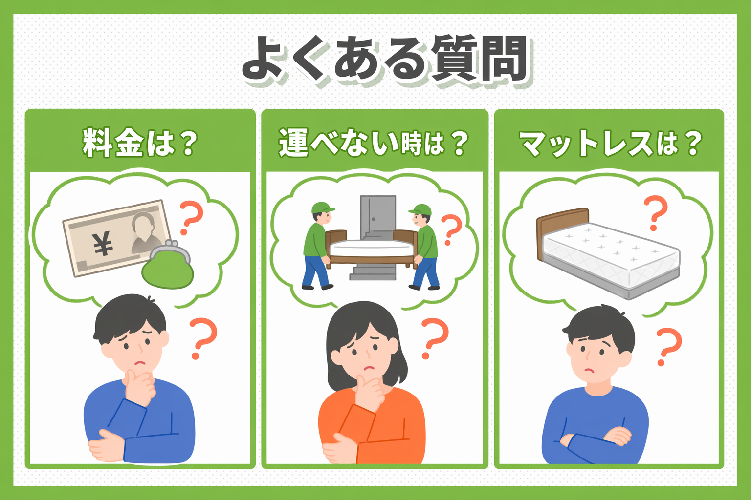 大田区のベッド処分でよくある質問