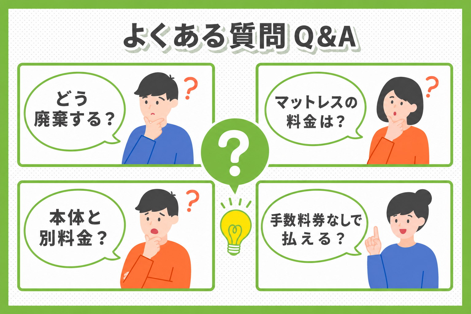 大阪市のベッド処分でよくある質問